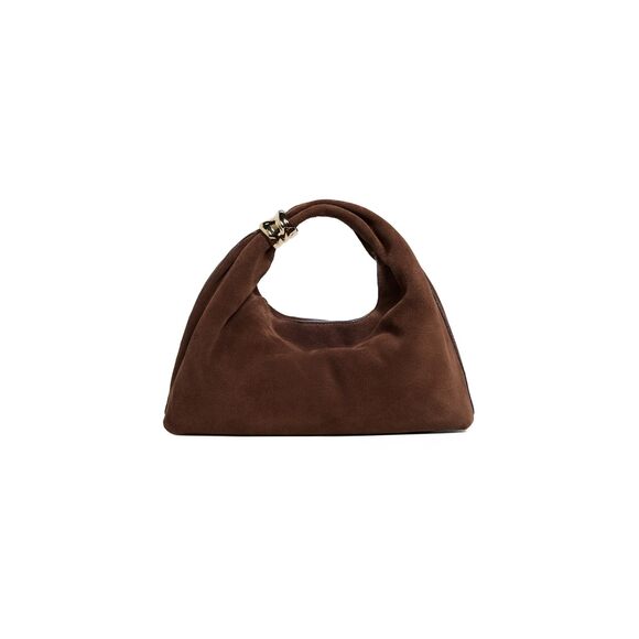 9057 Suede Hand Held Ring Pouch, Soft Mahogany, One Size